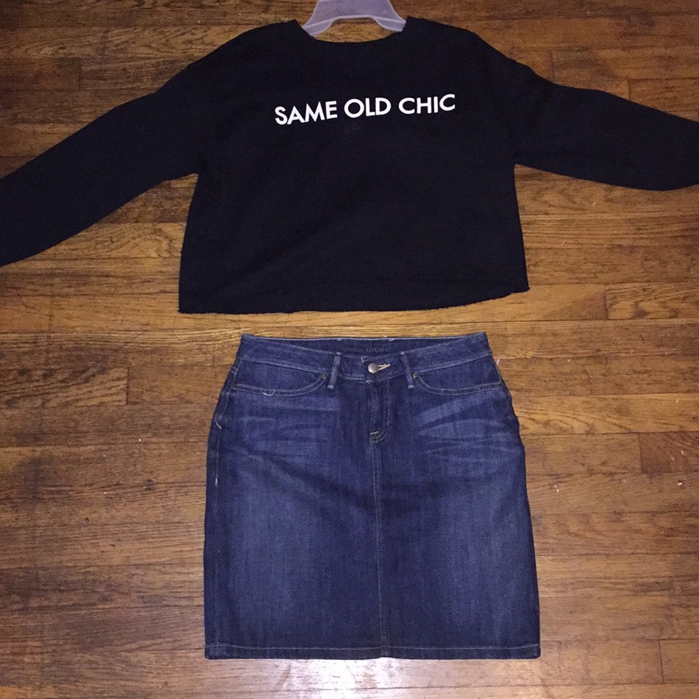 Jean Banana republic skirt